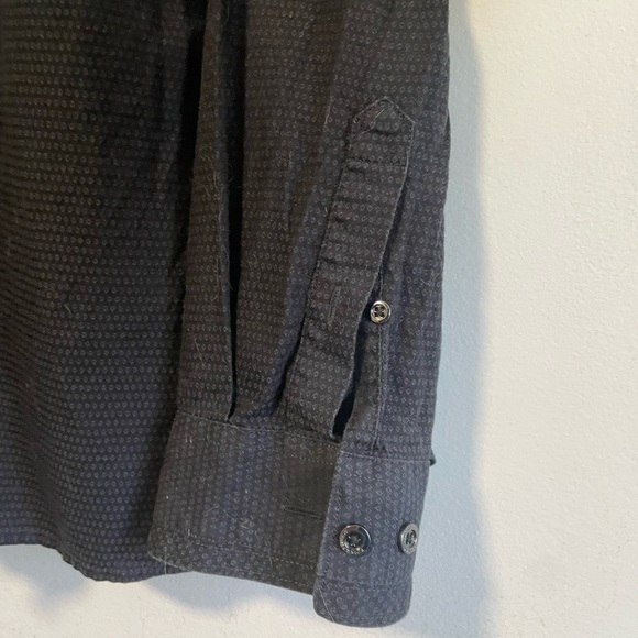 Rock & Republic Printed  Long Sleeve Button Up Shirt - Gray - 100% Cotton - Picture 4 of 9